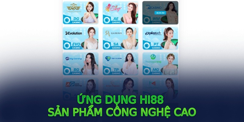 Ứng dụng Hi88 sản phẩm công nghệ cao